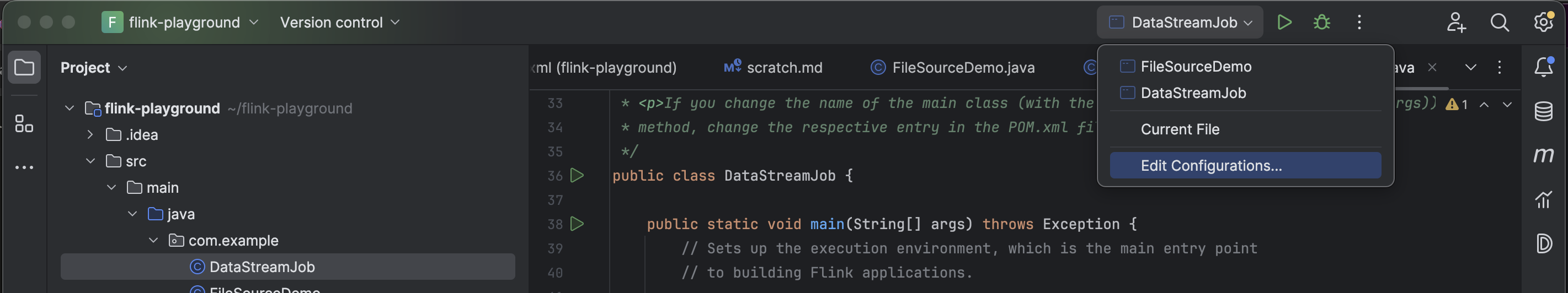 IntelliJ Edit Configurations dialog